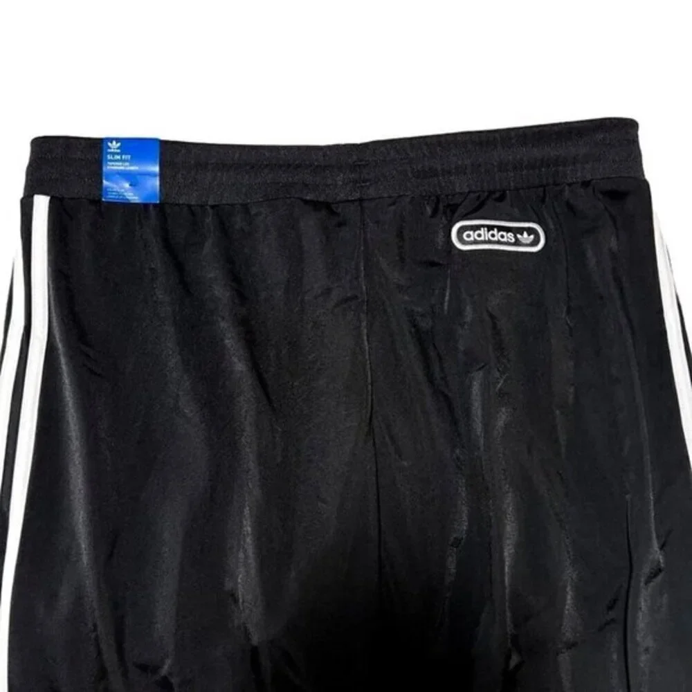 ADIDAS Men's‎ Pants Originals 3 Stripe Track Black/White H31304 Size XL Slim Fit
